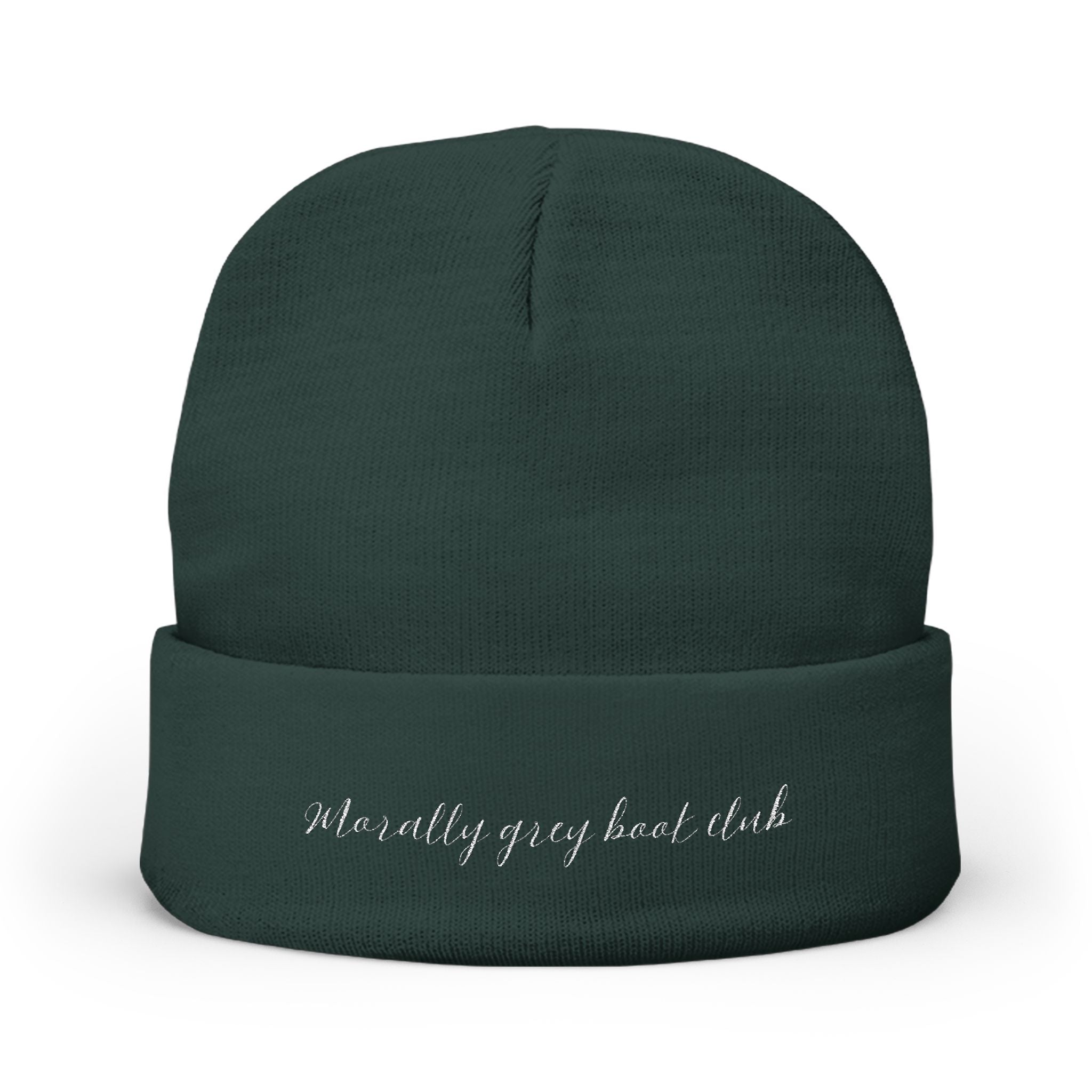 Morally Grey Knit Beanie