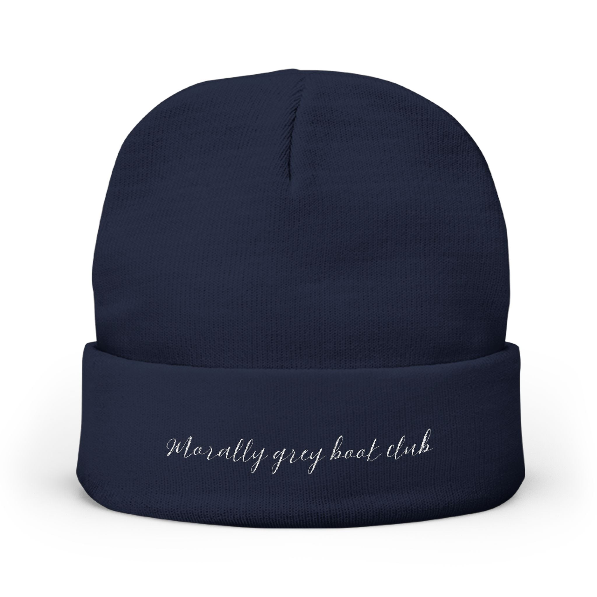 Morally Grey Knit Beanie
