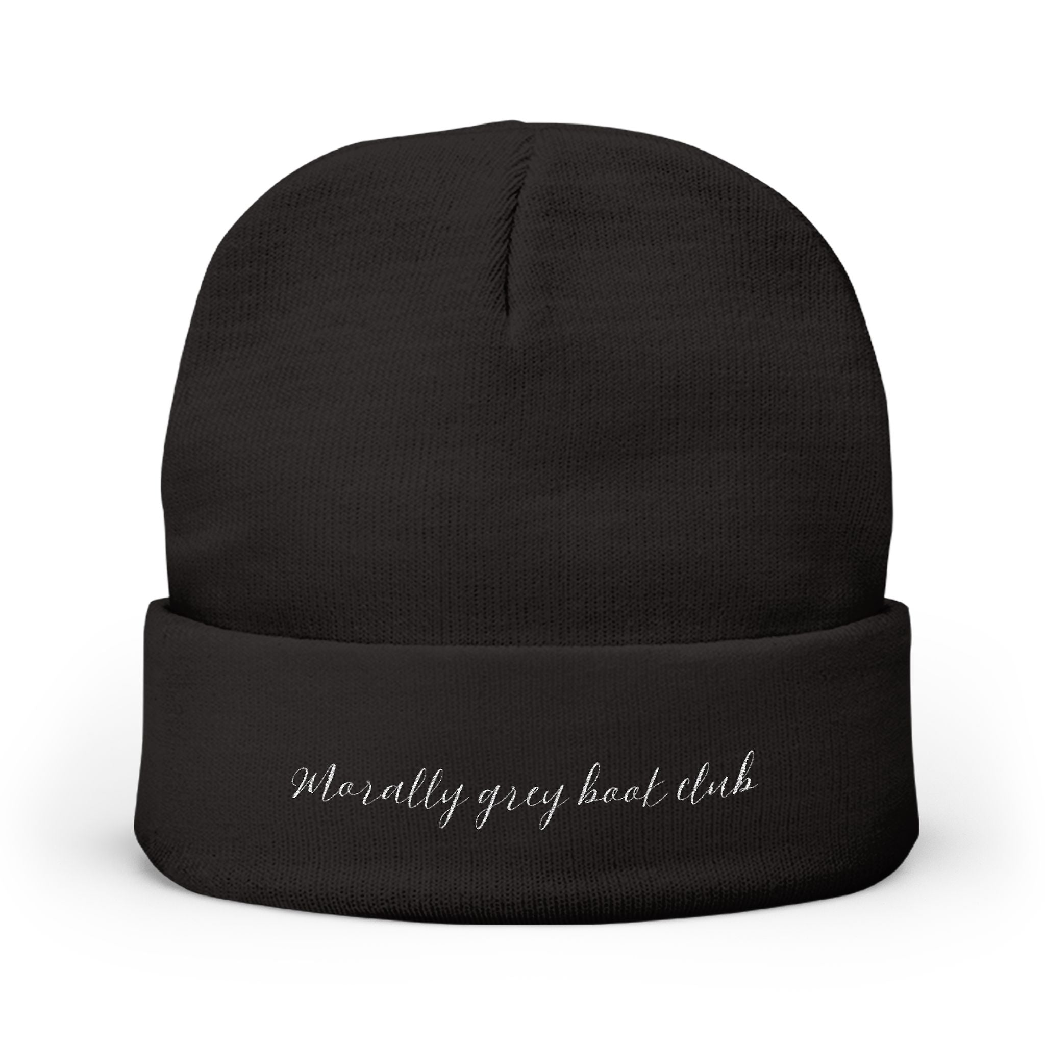 Morally Grey Knit Beanie