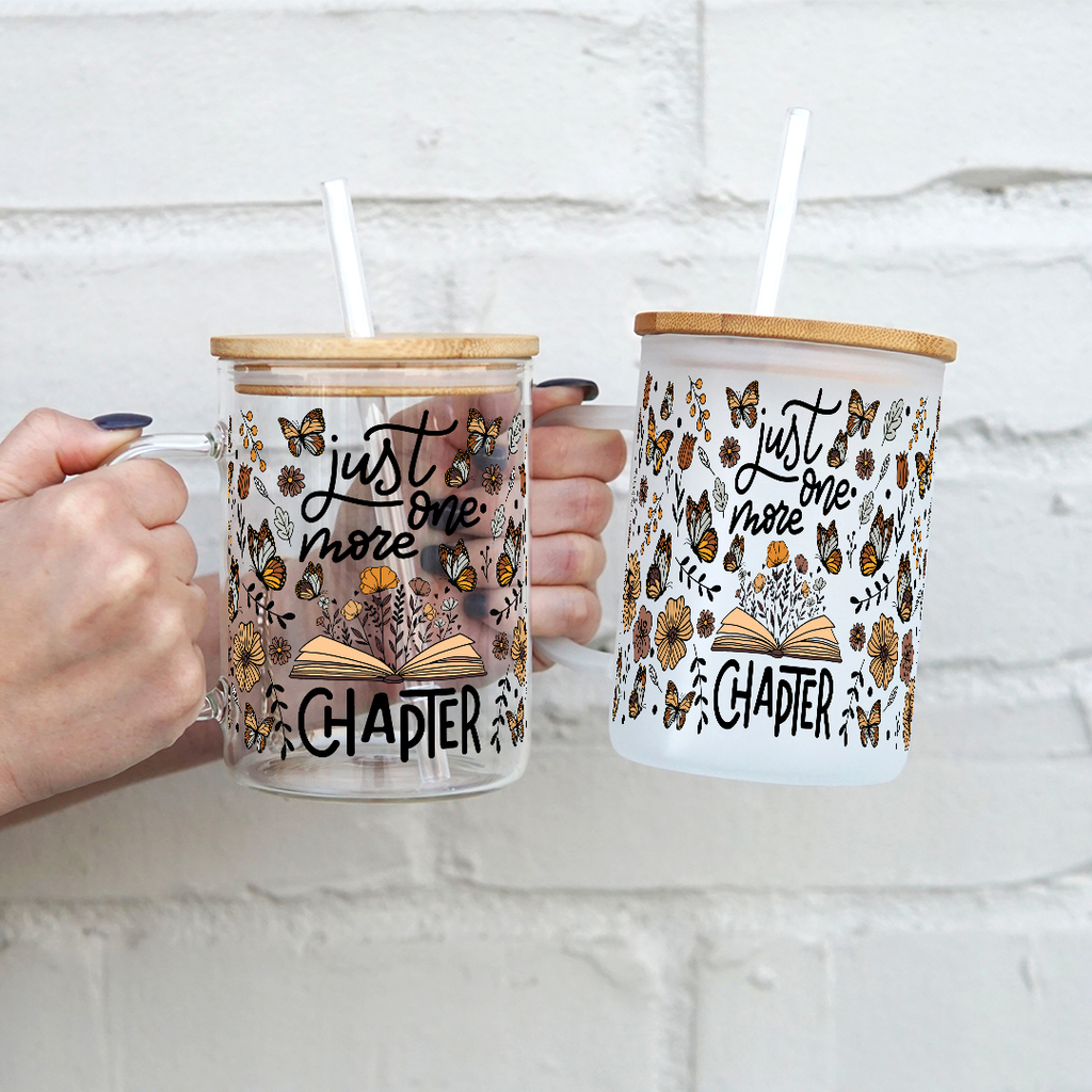 Just One More Chapter Clear Mug