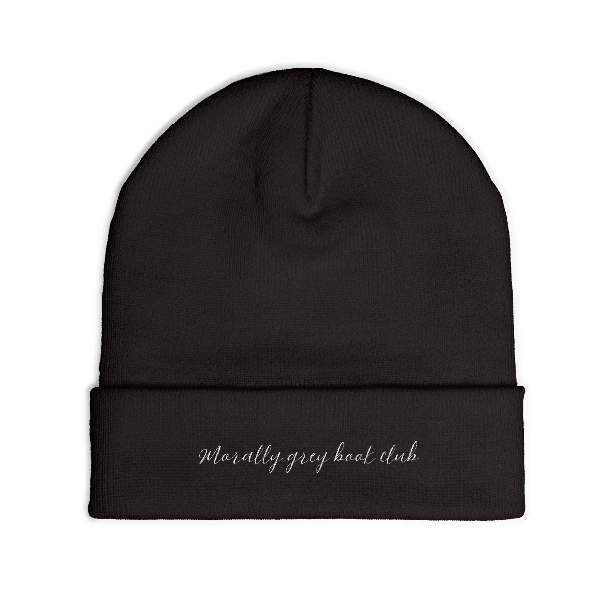 Morally Grey Knit Beanie