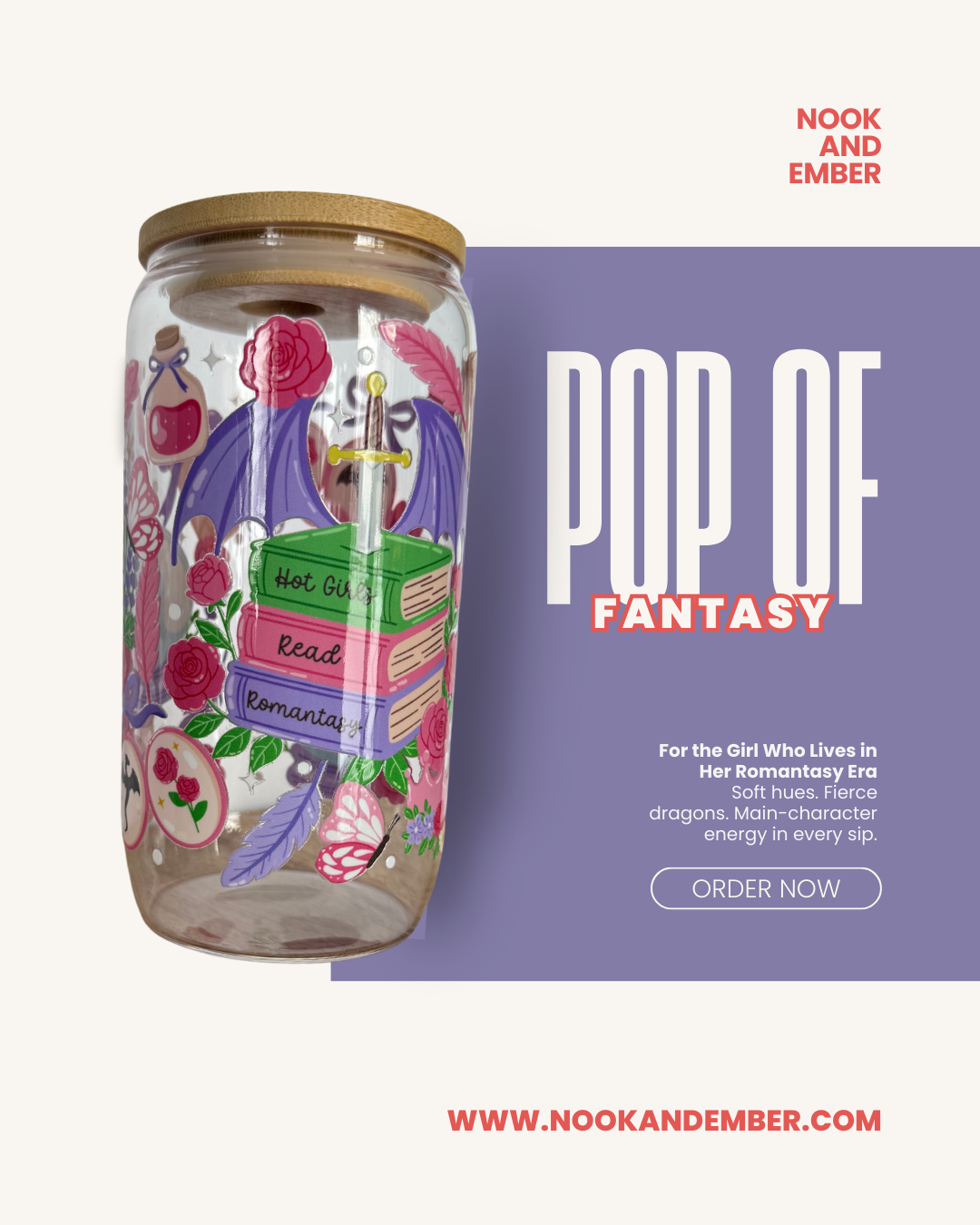 Romantasy Dragon Dreams Tumbler or Mug