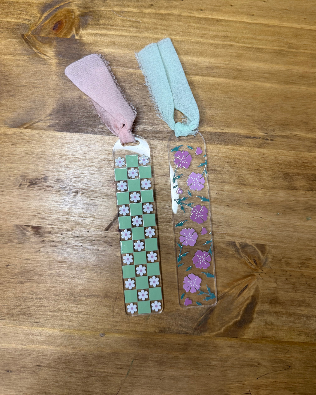 Patterned Acrylic Bookmark Set