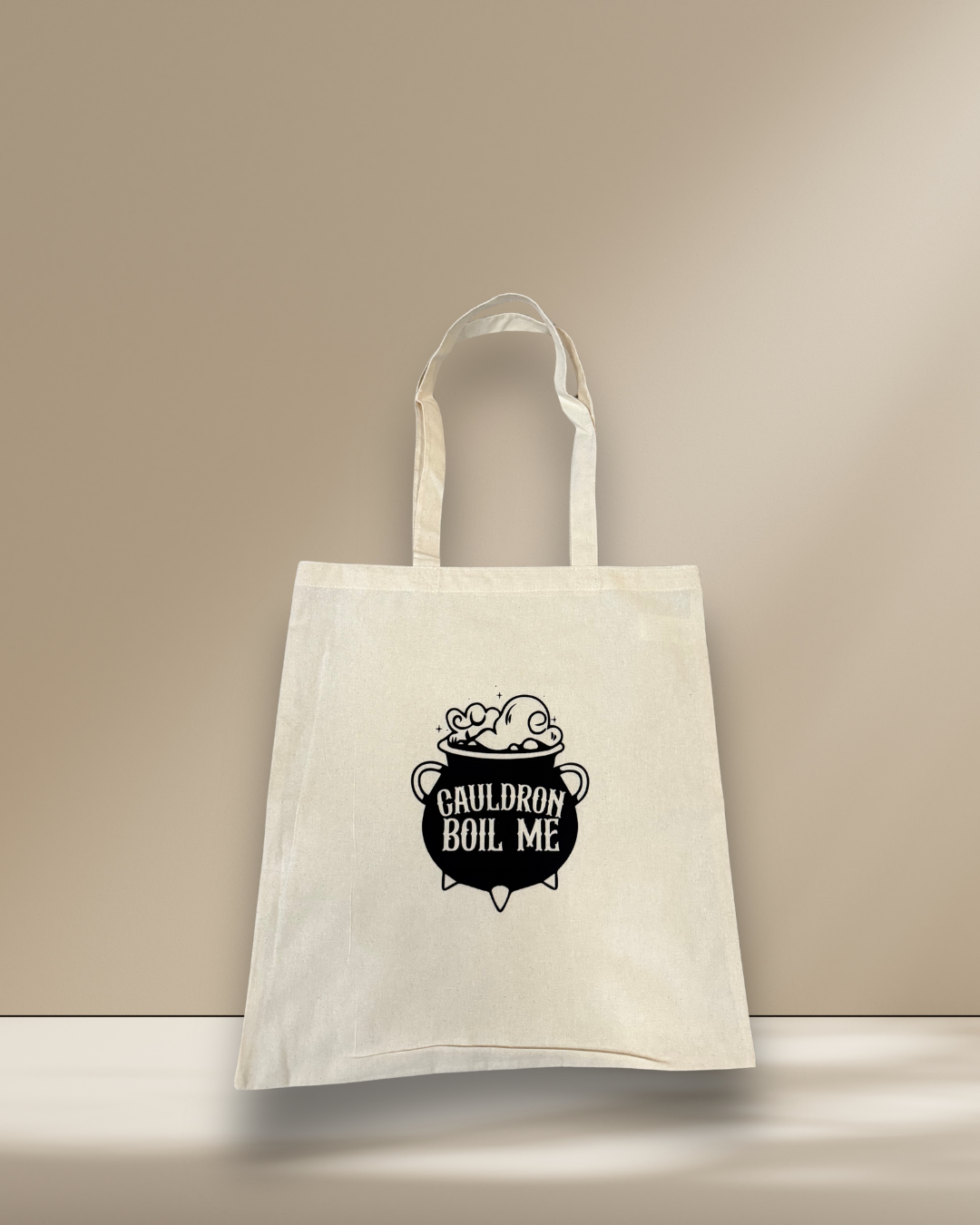 Book Lover Canvas Tote Bag - Black & Cream