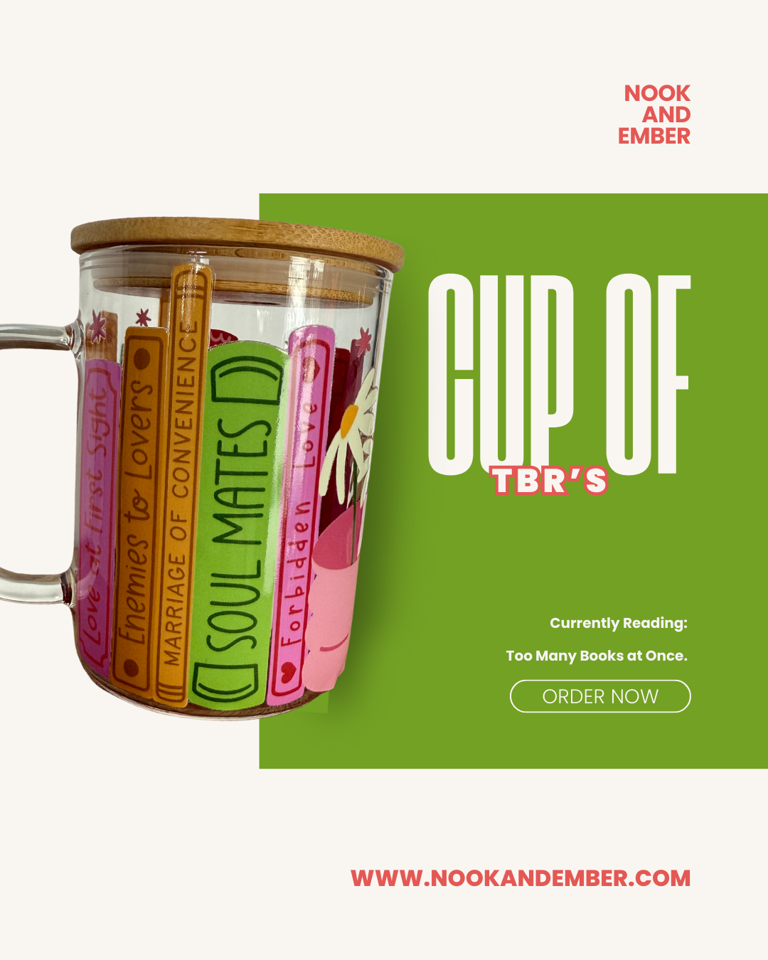 TBR Bookshelf Mug or Tumbler