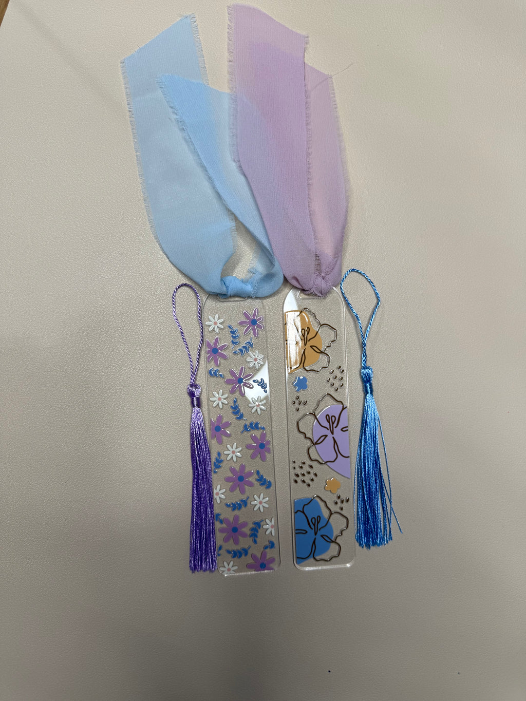 Patterned Acrylic Bookmark Set