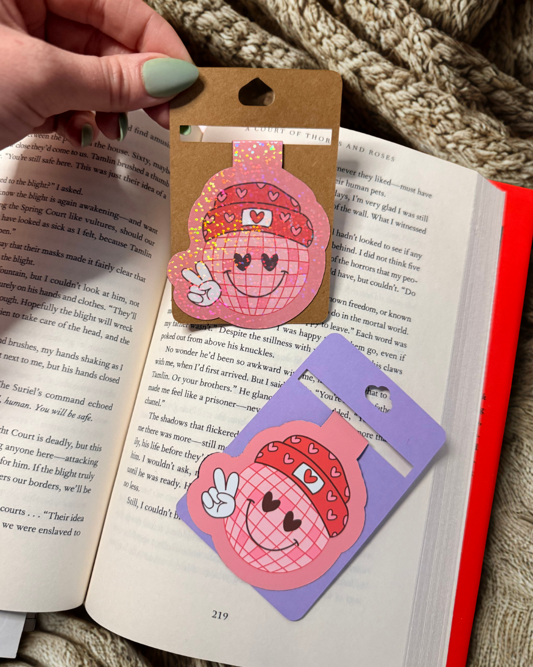 Groovy Smiley Magnetic Bookmark