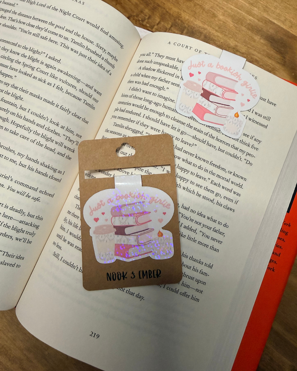 Bookish Girlie Magnetic Bookmark