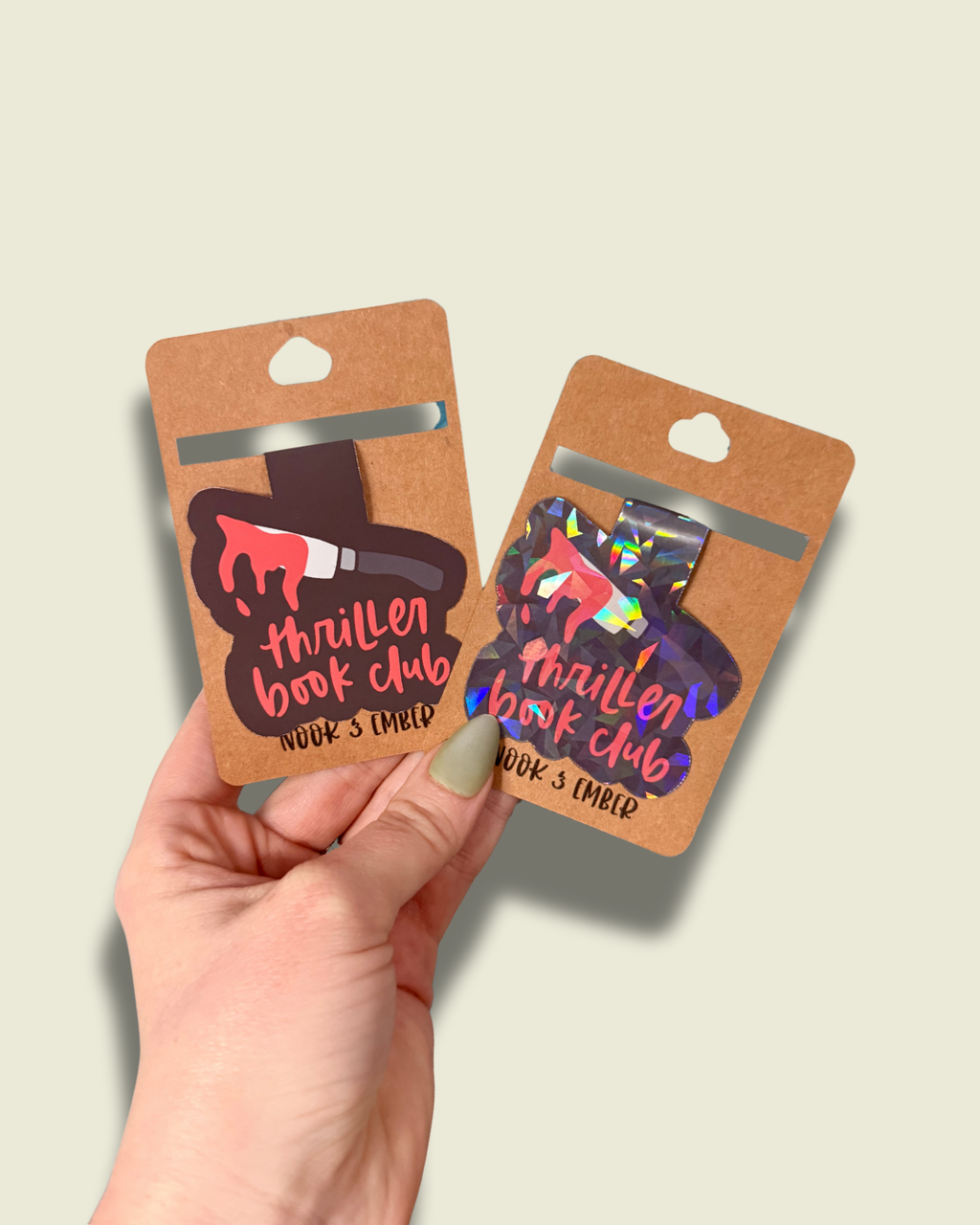 Thriller Book Club Magnetic Bookmark