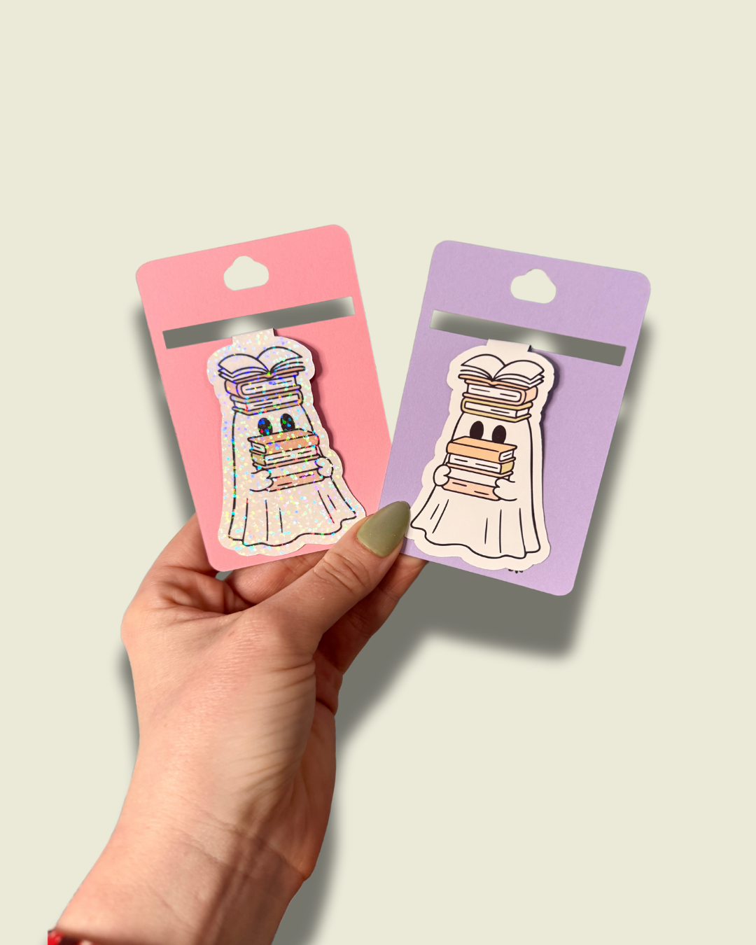 Bookish ghost Magnetic Bookmark
