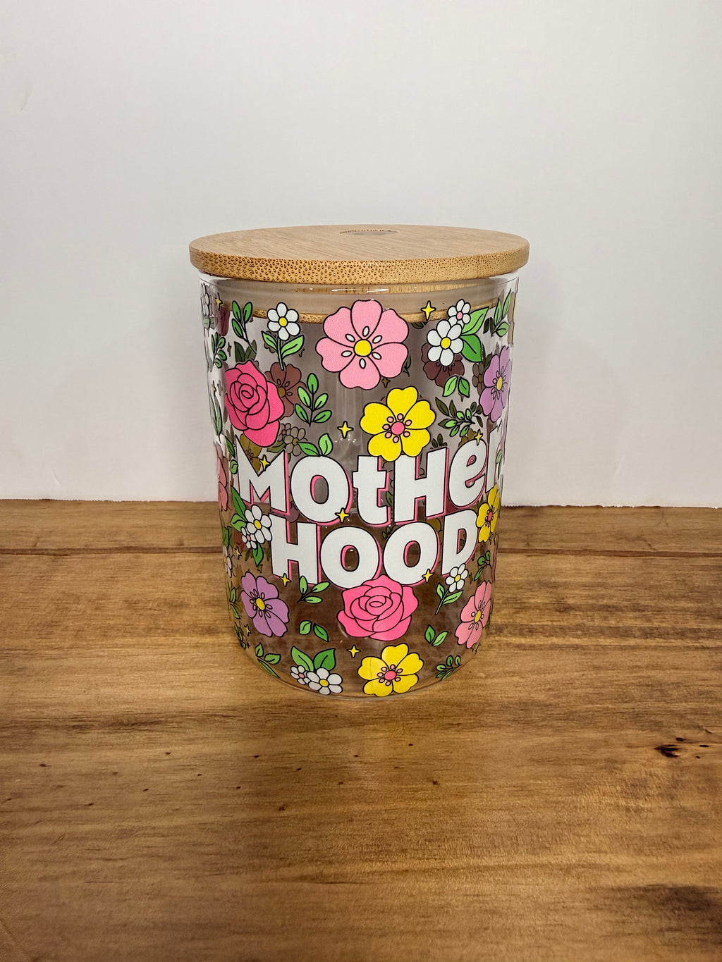 Floral Motherhood Glass Mug or Tumbler
