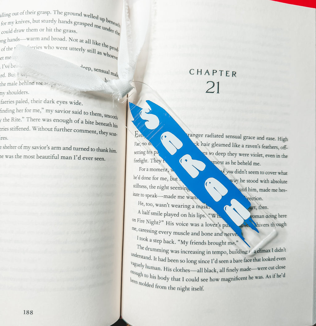 Customizable Acrylic Bookmarks — Holographic & Clear