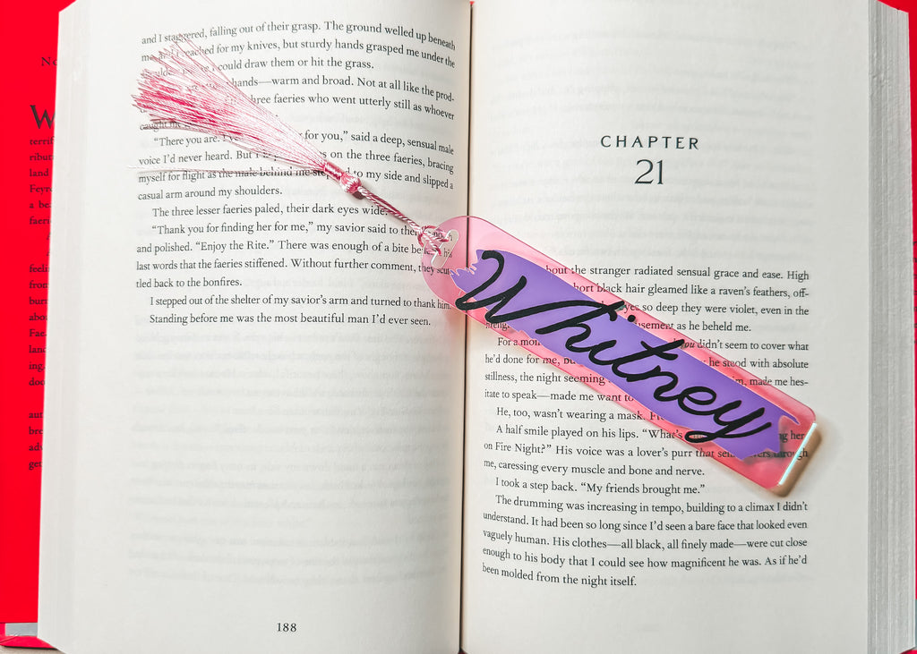 Customizable Acrylic Bookmarks — Holographic & Clear