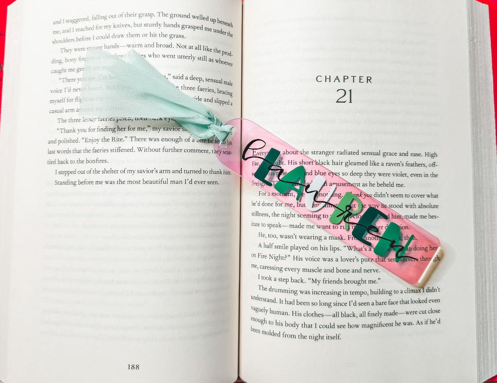 Customizable Acrylic Bookmarks — Holographic & Clear