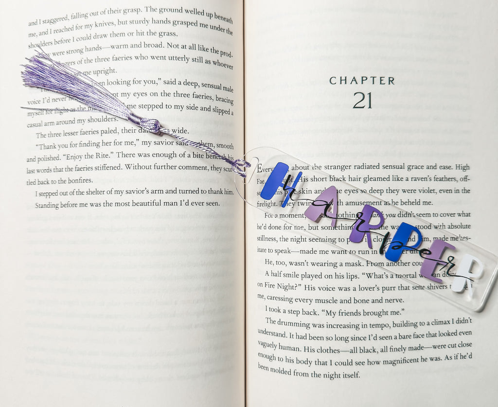 Customizable Acrylic Bookmarks — Holographic & Clear