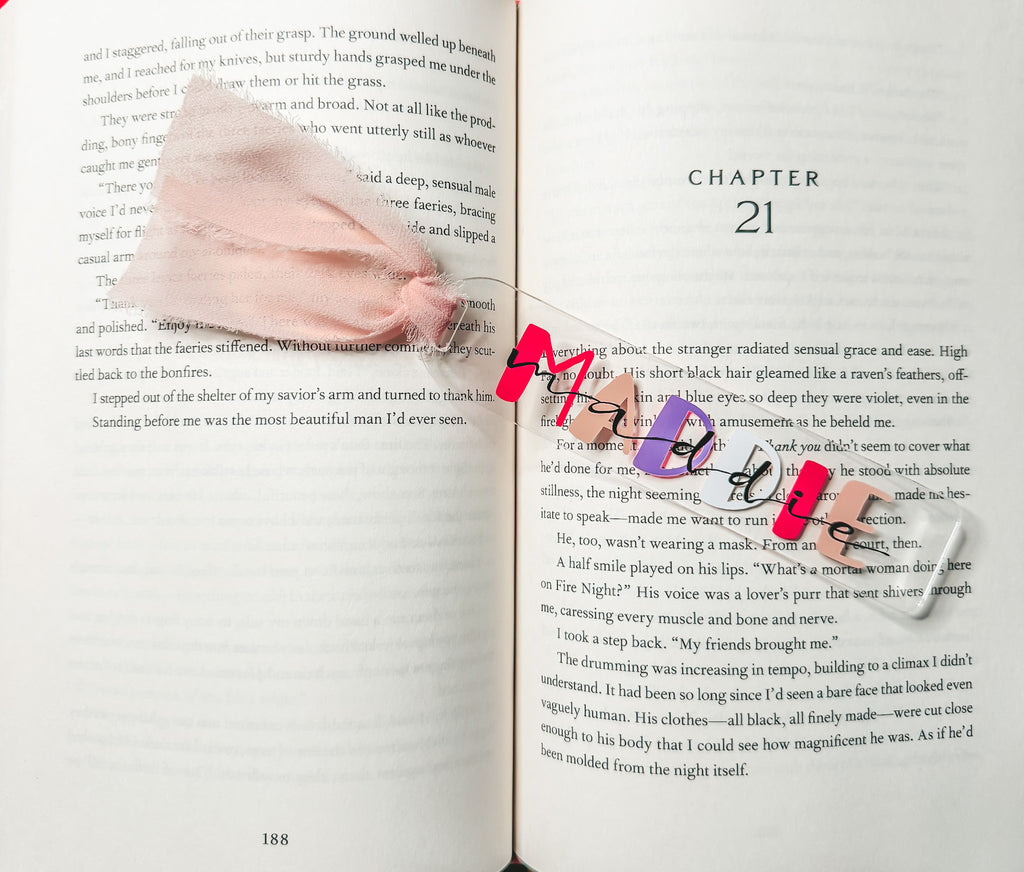Customizable Acrylic Bookmarks — Holographic & Clear