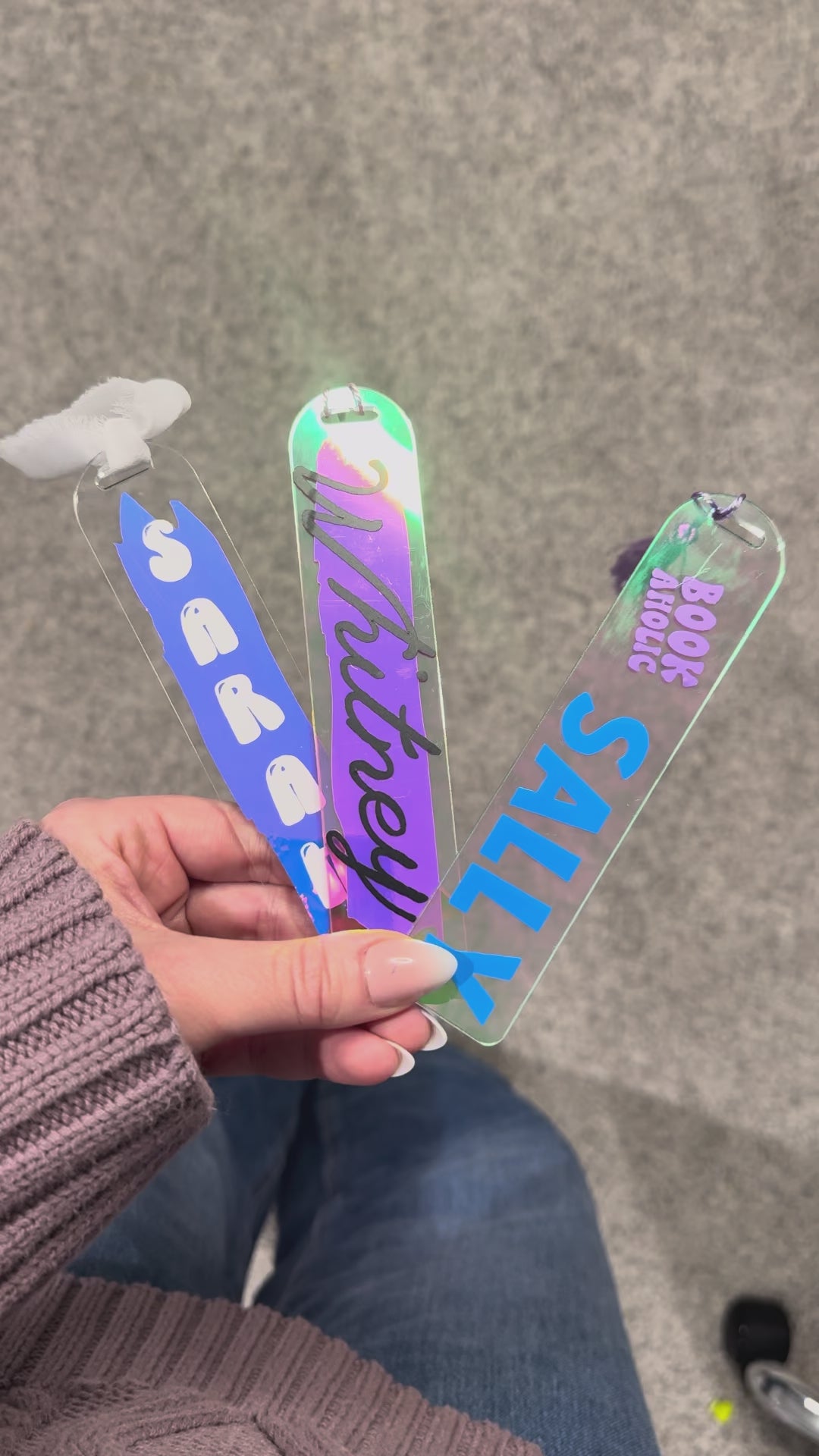 Customizable Acrylic Bookmarks — Holographic & Clear (Bookish Gift)
Perfect Stocking Stuffers for Readers & Book Lovers
