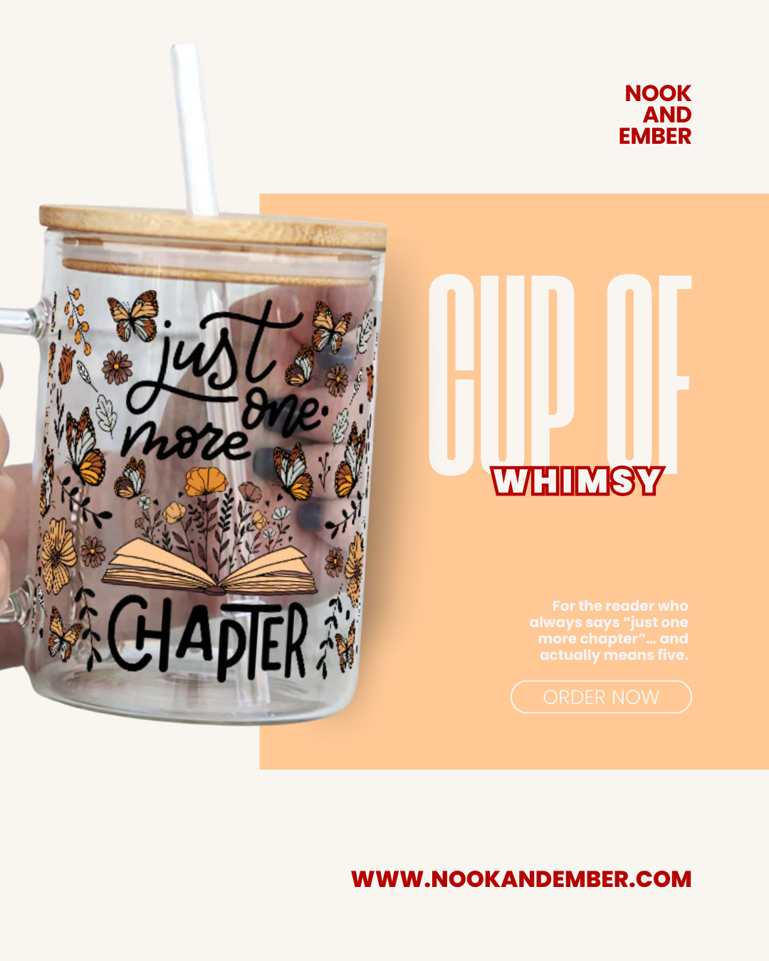 Just One More Chapter Clear Mug