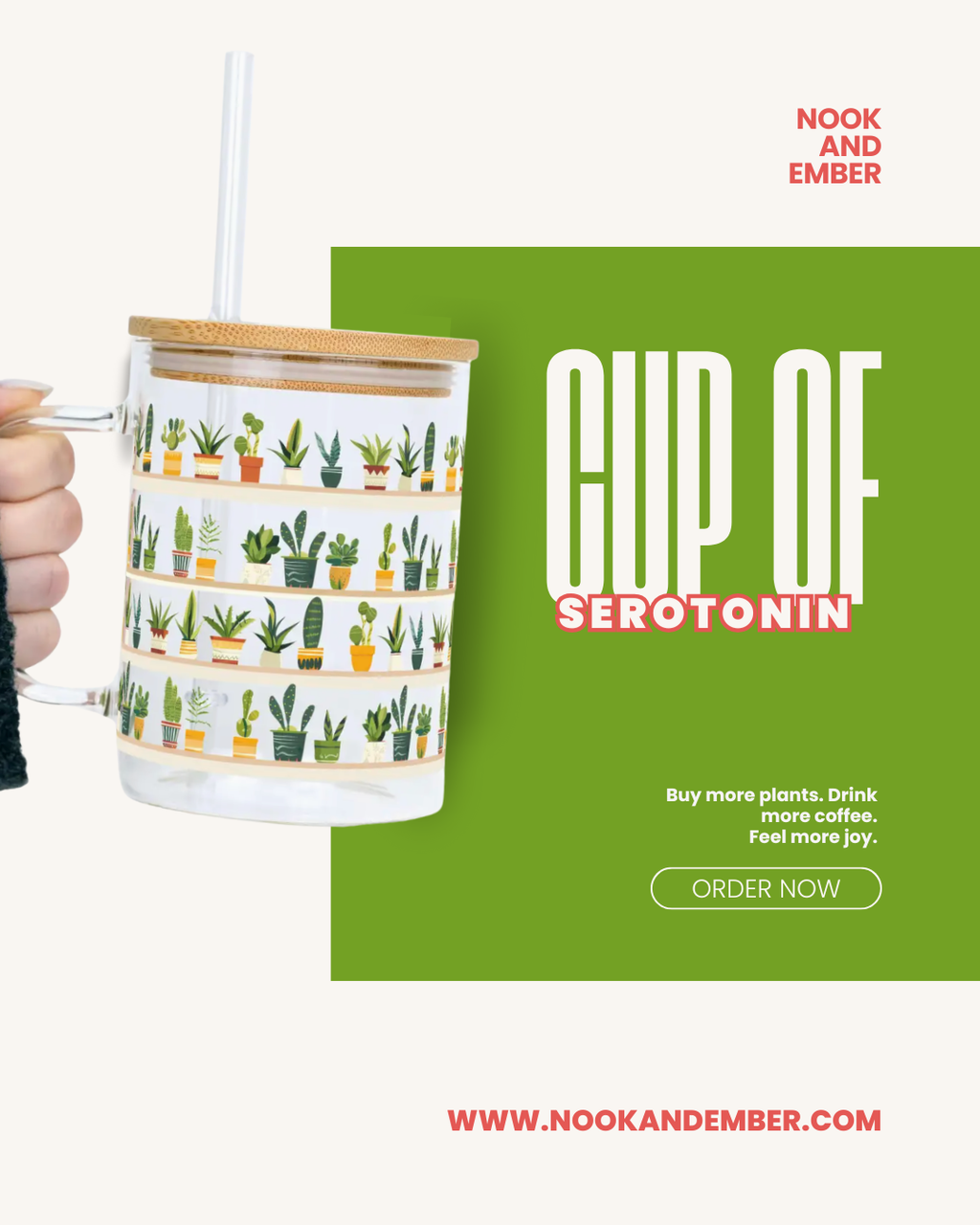 Must Love Plants Clear Mug