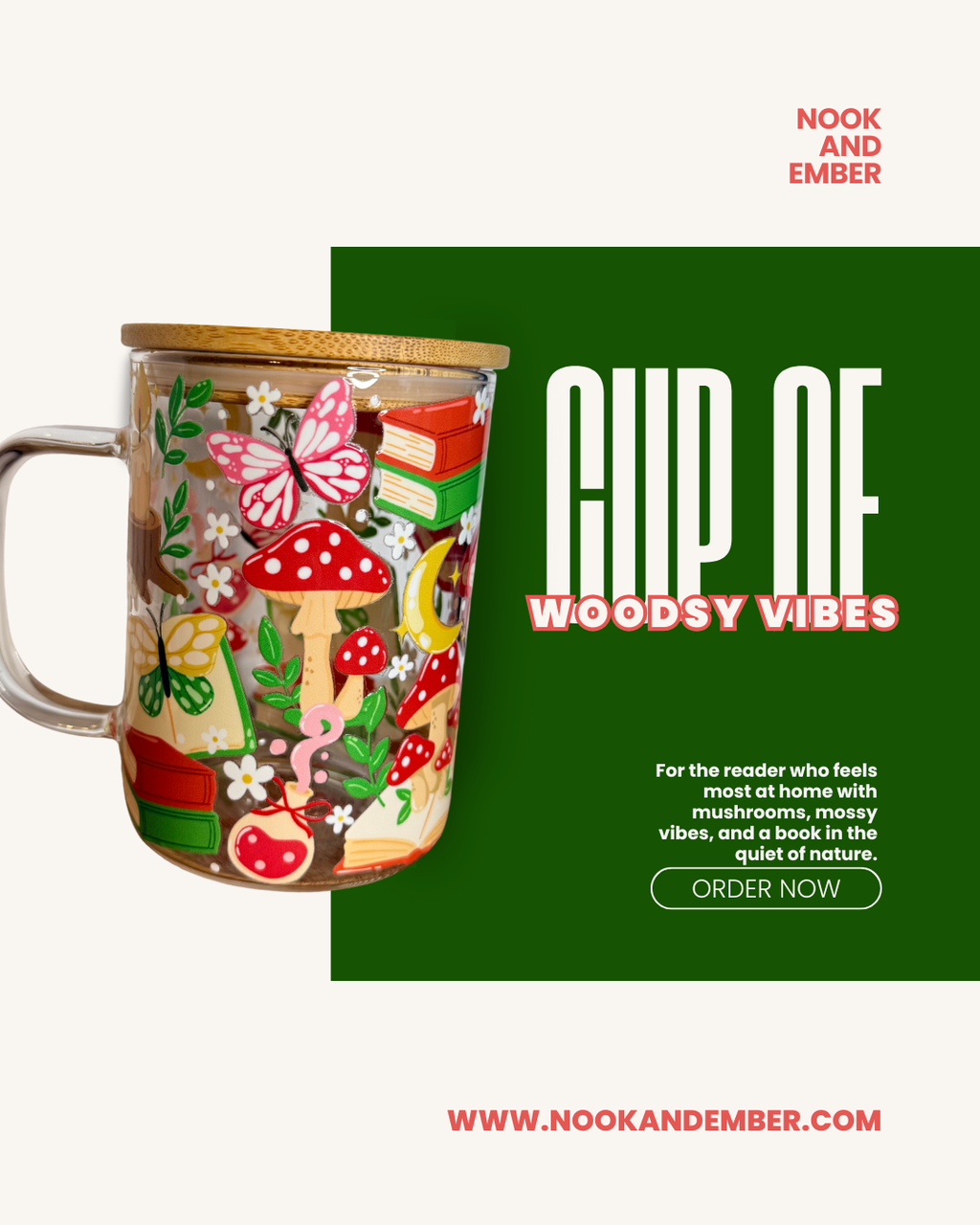 Forest Reads Glass Tumbler & Mug